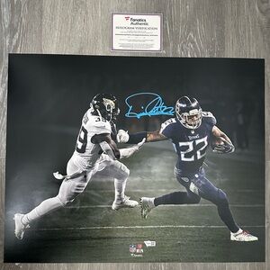 Authentic Signed Derrick Henry Titans Poster